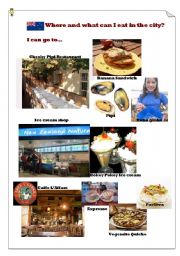English worksheet: Where and what can I eat in Wellington?(3)