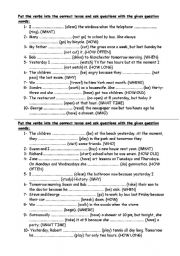 English Worksheet: present simple, present continuous, past simple, past continuous, going to