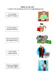 English worksheet: Simple present