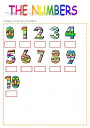 English worksheet: NUMBERS!