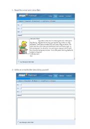 English Worksheet: A new penfriend