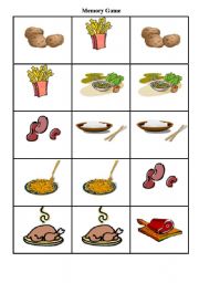 Memory Game - Food