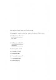 English worksheet: Draw Your House