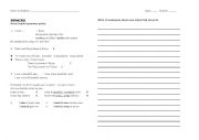 English worksheet: School trip