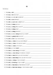 English Worksheet: Do