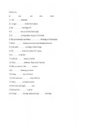 English Worksheet: verb to be, to have and to do