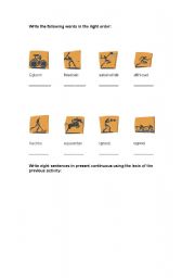 English Worksheet: sports