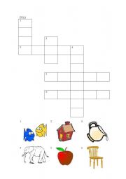 English worksheet: Crossword 