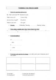 English Worksheet: test