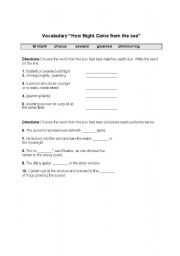 English worksheet: Vocabulary Excercises