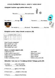 English worksheet: study sheet