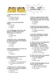 English Worksheet: rush hour