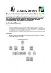 English Worksheet: Company Structure