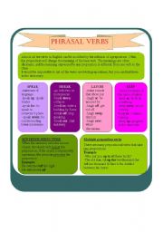 English Worksheet: PHRASAL VERBS