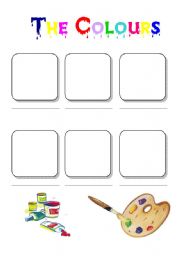 English worksheet: colours