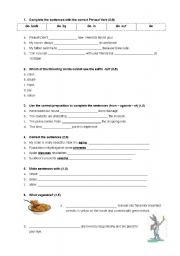 English Worksheet: Test - adjectives, suffixes