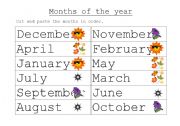 English worksheet: Months of the year.