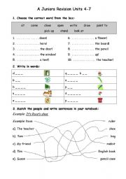 English Worksheet: Grammar and vocabulay elementary