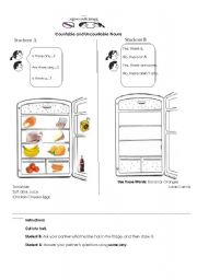 English Worksheet: Countable Uncountable Nouns