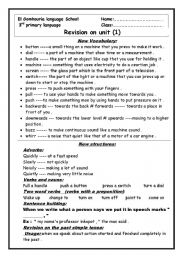 English Worksheet: unit 1 macmillan for third primary