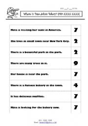English Worksheet: making story