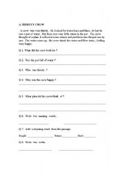 English worksheet: Reading  Comprehension