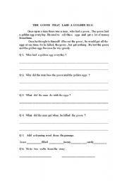 English worksheet: Comprehension