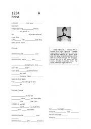 English worksheet: Feist - 1234