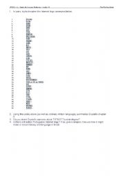 English worksheet: TXTNG