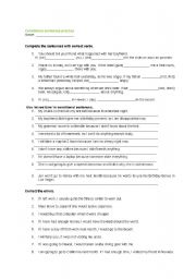 English worksheet: conditional practice