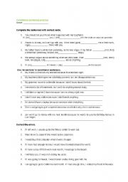 English Worksheet: conditional practice