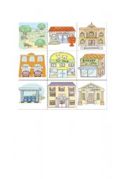 English worksheet: picture cards for memory game