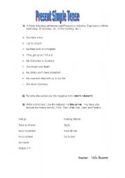 English worksheet: Present Simple Tense