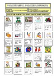 English Worksheet: PRESENT SIMPLE AND PRESENT CONTINUOUS