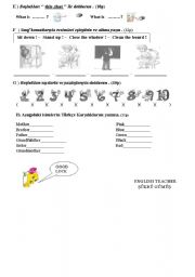 English Worksheet: 4th grade 1st term 2nd exam page2