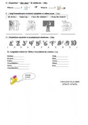 English worksheet: 4th grade 1st term 2nd exam page2