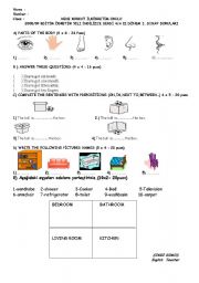 4th grade 2nd term 1st exam