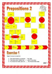 English Worksheet: 18 pages of prepositions 476 sentences to practice PREPOSITIONS
