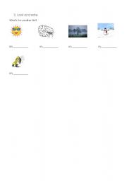 English Worksheet: the weather