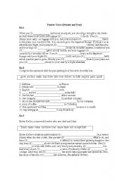 English Worksheet: PAssive voice test