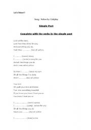 English Worksheet: Song 