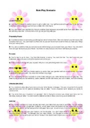 English Worksheet: Role Play Scenario