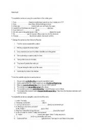 English worksheet: Worksheet