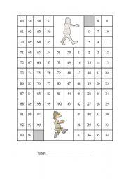 English Worksheet: Mummy counting