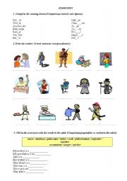 English worksheet: JOBS AND OCCUPATIONS