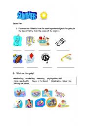 English Worksheet: Summer  pack!