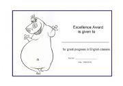 English Worksheet: Girls Excellence Award