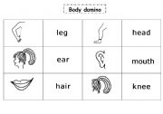 English worksheet: Body domino