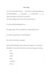 English Worksheet: Ice Age