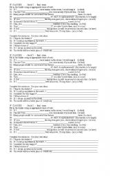 English Worksheet: Conditionals 1 and 2